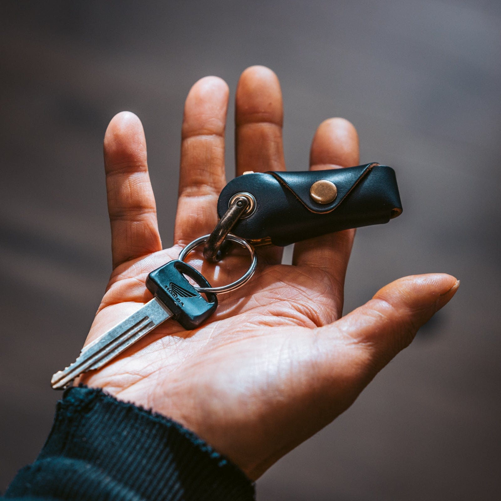 Leather Key Coffin key organizer, heritage brown