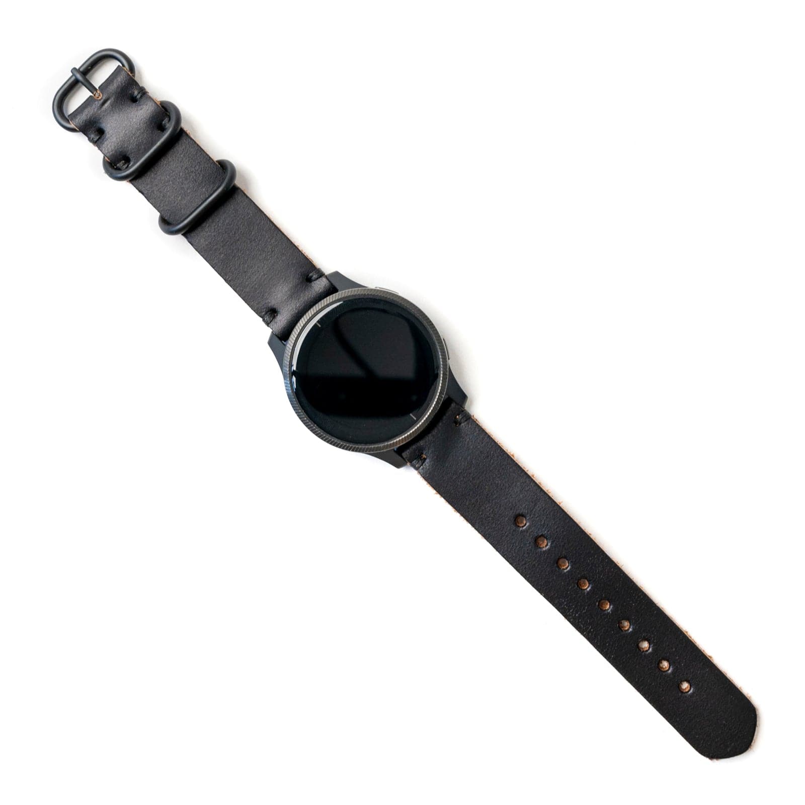 Leather Garmin Watch Band - Black Popov Leather®