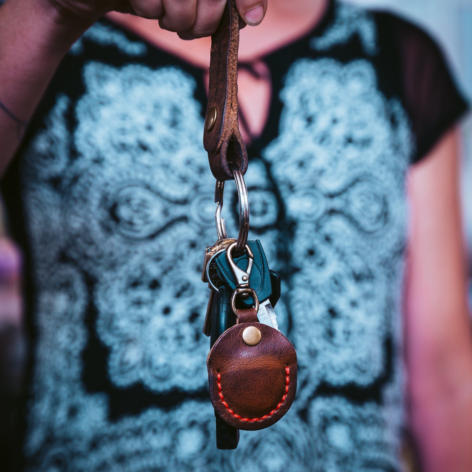 Leather AirTag Case