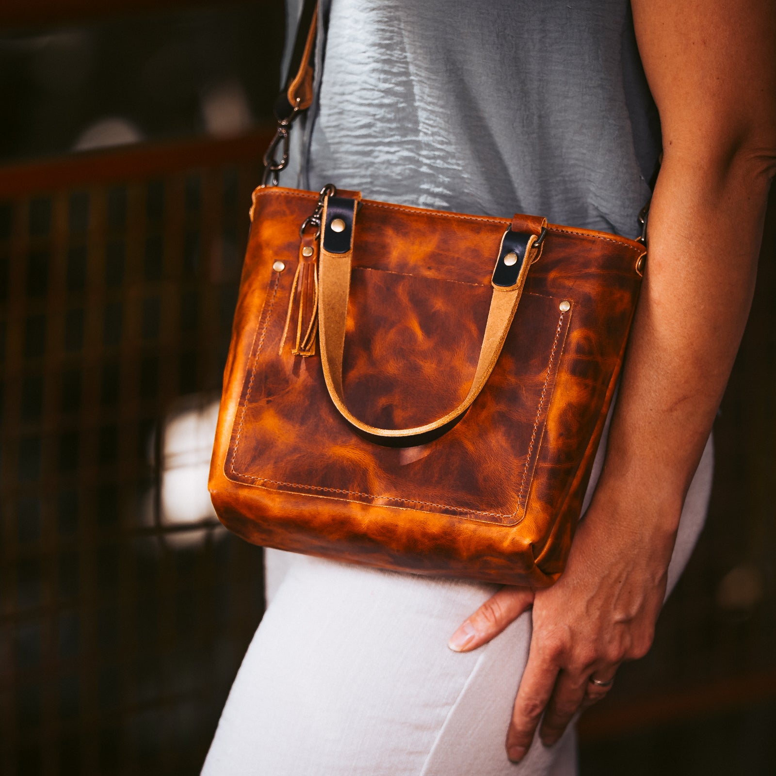 Leather Crossbody Bag - Deluxe