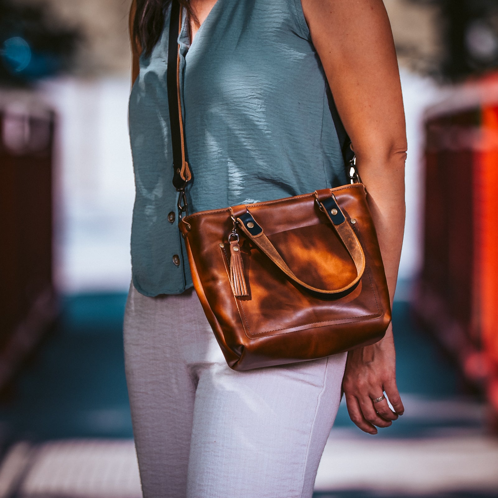 Leather Crossbody Bag - Deluxe