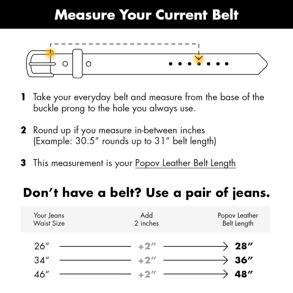 Leather Belt - 1" Popov Leather®