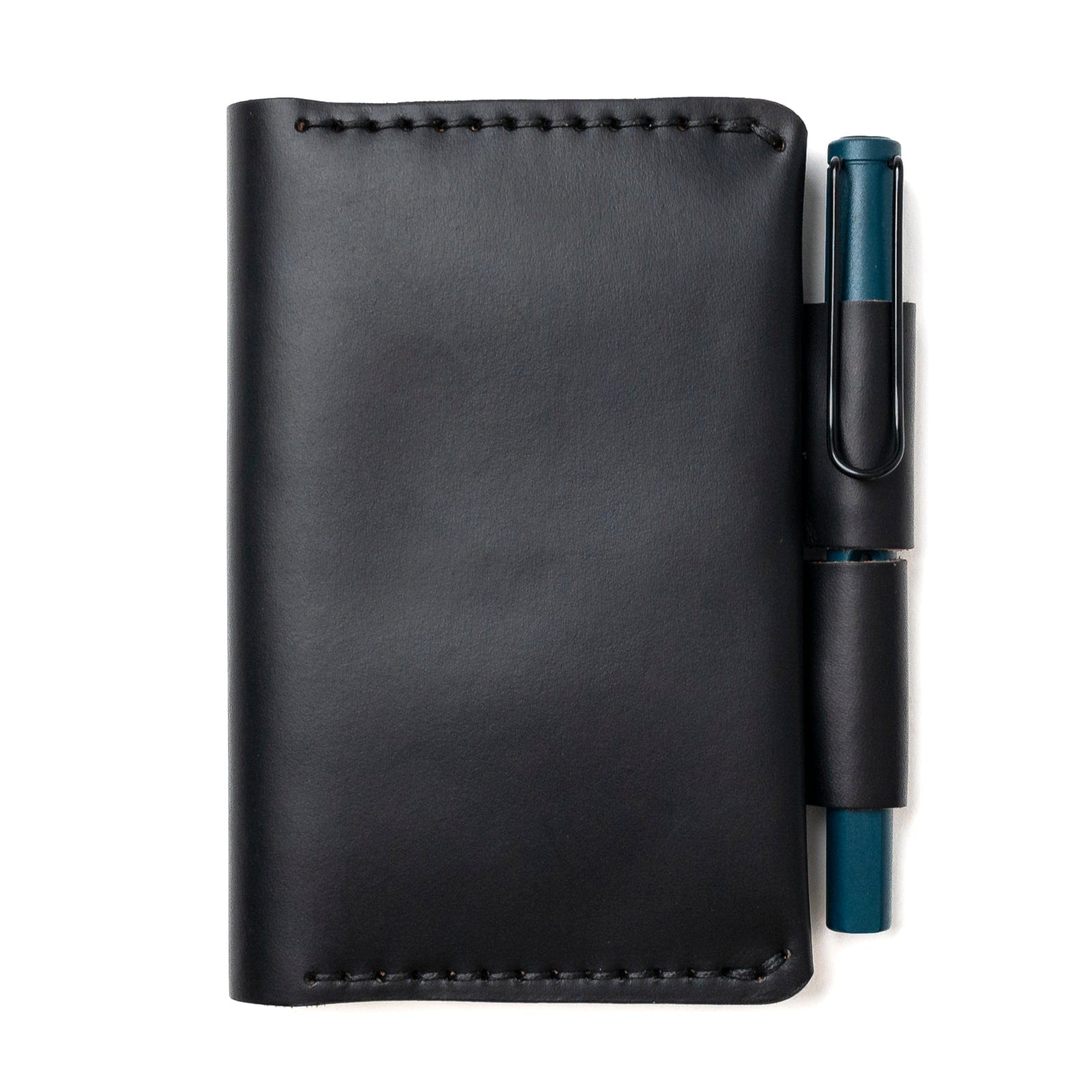 Leather Field Notes Cover - Black Popov Leather