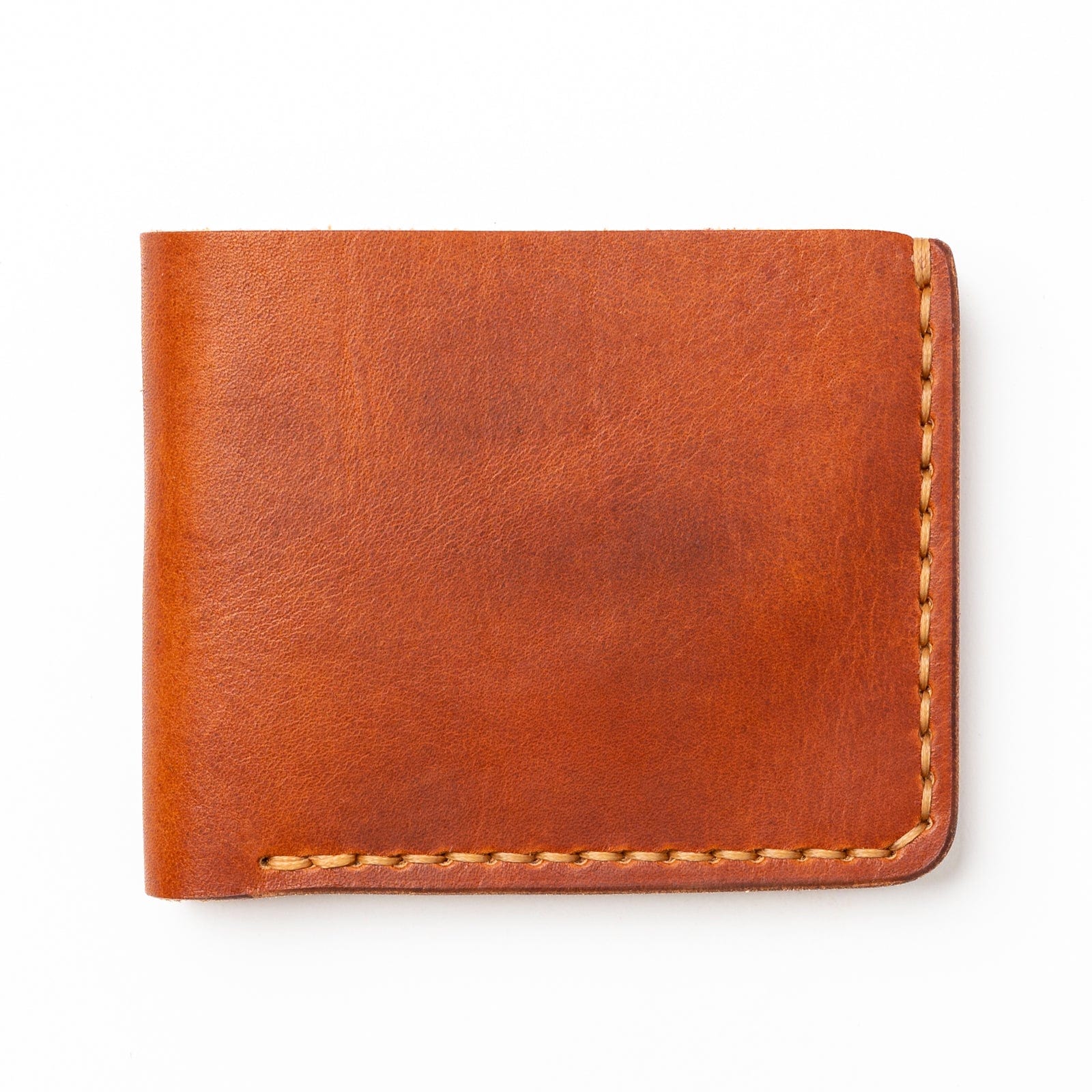Leather Traditional Wallet - English Tan Popov Leather