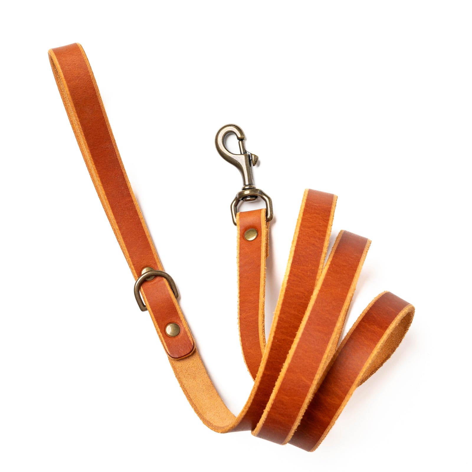 Matching Dog Collar & Leash Bundle - English Tan Popov Leather®