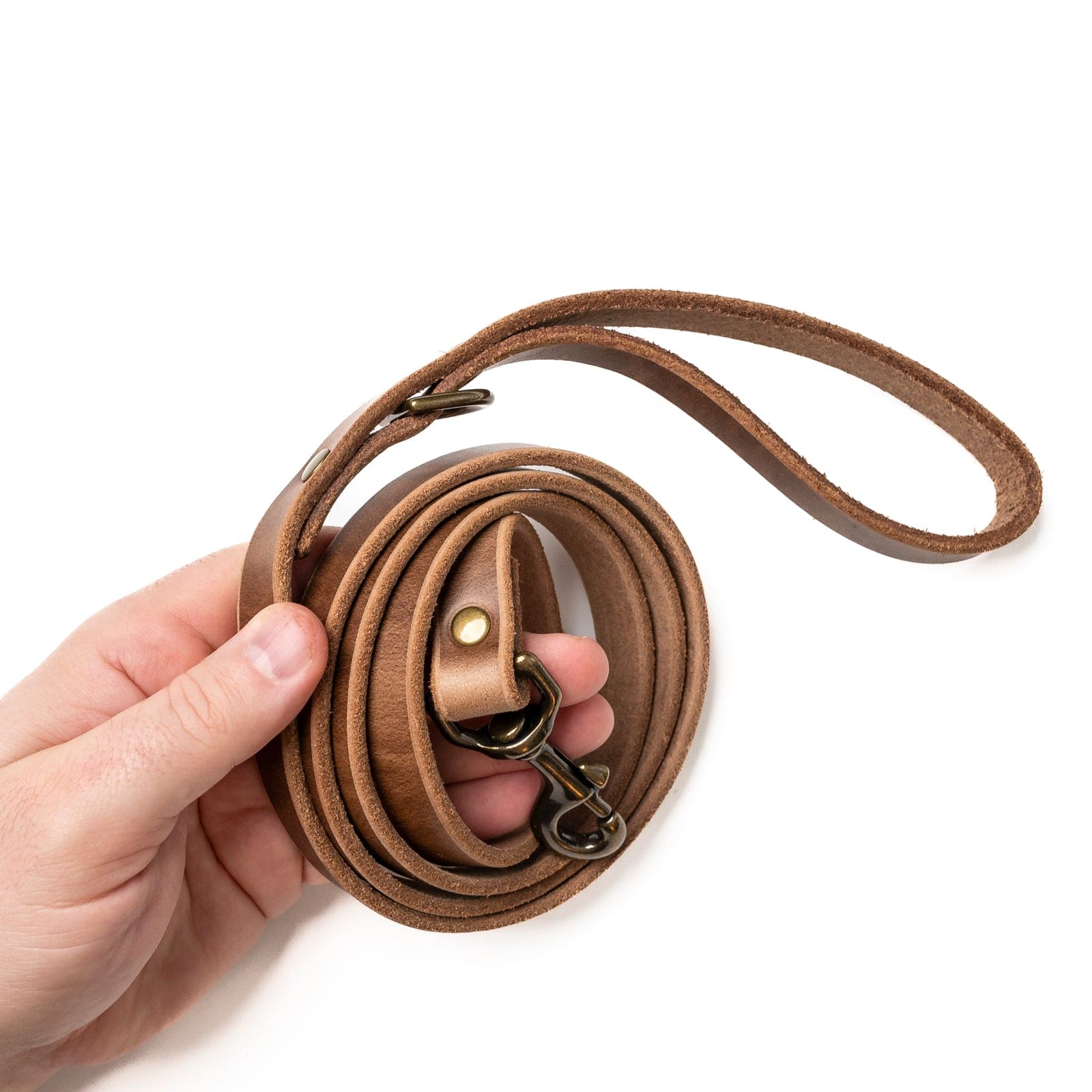 Matching Dog Collar & Leash Bundle - Natural Popov Leather®
