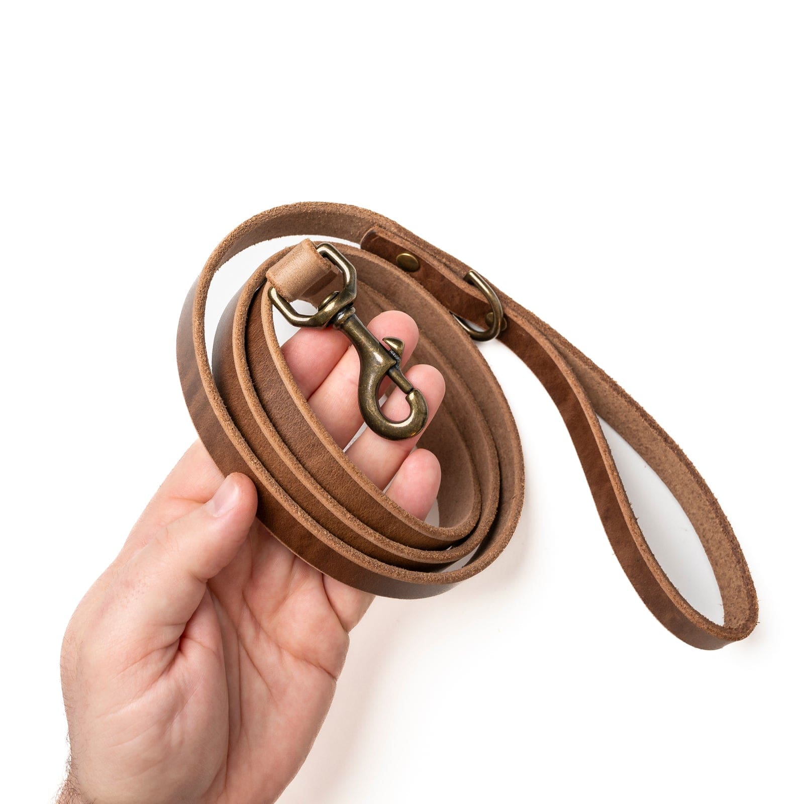 Matching Dog Collar & Leash Bundle - Natural Popov Leather®